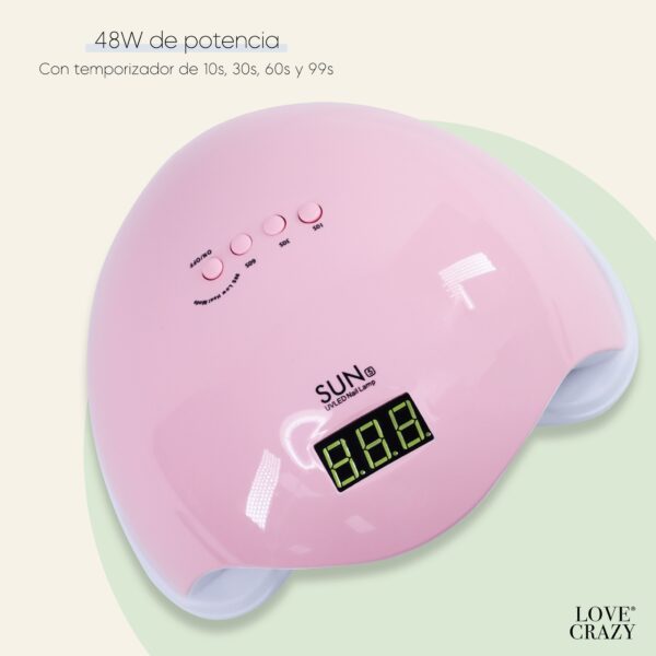 LAMPARA UV SUN 5 LOVE CRAZY 48W - Imagen 2