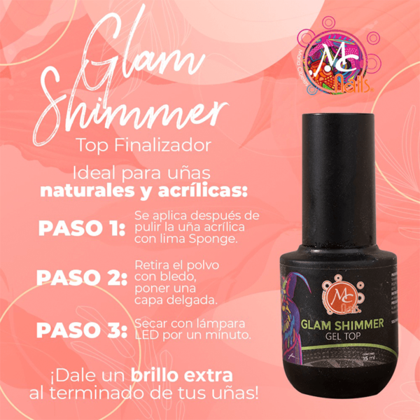 FINALIZADOR GLAM SHIMMER MC NAILS