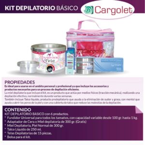KIT DEPILATORIO BÁSICO CARGOLET