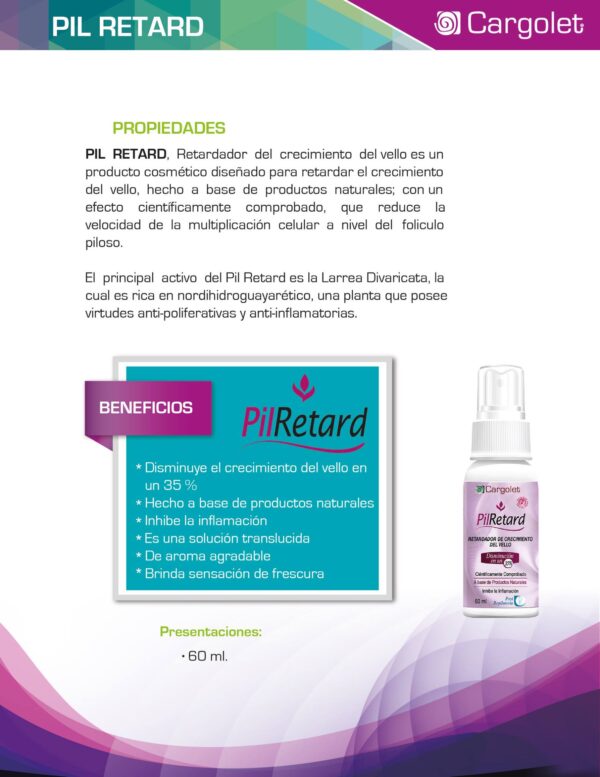 RETARDADOR DE VELLO CARGOLET 60ML - Imagen 2