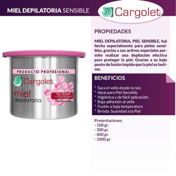 CERA DEPILATORIA PIEL SENSIBLE CARGOLET - Imagen 2