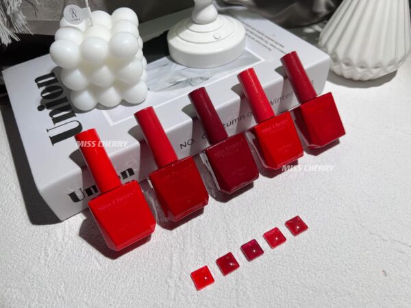 COLECCION DE GEL ROJOS 5PCS MISS CHERRY