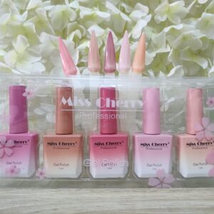 COLECCION DE GEL TRASLUCIDOS 5PCS MISS CHERRY