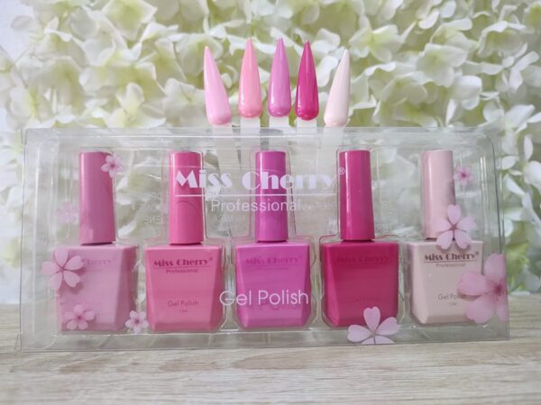 COLECCION DE GEL ROSAS 5PCS MISS CHERRY - Imagen 2