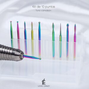 SET PUNTAS DRILL TORNASOL 10PCS CRAZY LOVE