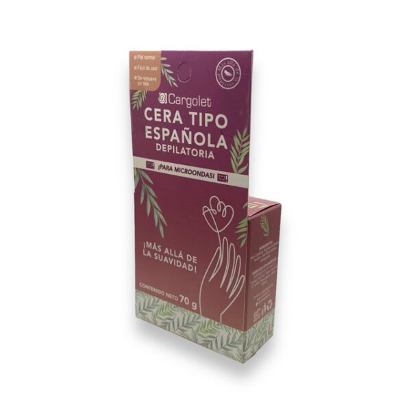 CERA DEPILATORIA TIPO ESPAÑOLA MICROONDAS CARGOLET 70G