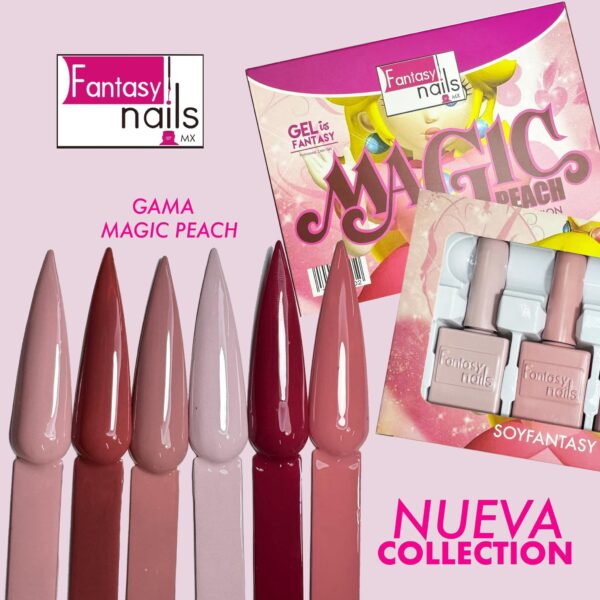 COLECCION DE GEL MAGIC PEACH 6PCS FANTASY NAILS - Imagen 2