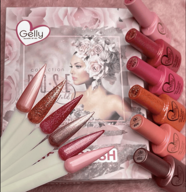 COLECCION DE GEL ROSE GOLD 6PCS WAPIZIMA