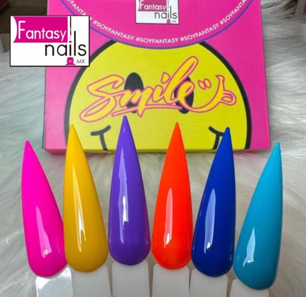 COLECCION DE GEL SMILE 6PCS FANTASY NAILS