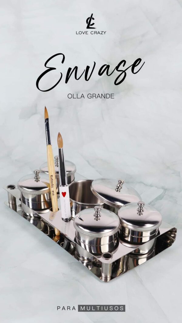 SET GODETES TIPO OLLA CON 5 DIVISIONES LOVE CRAZY
