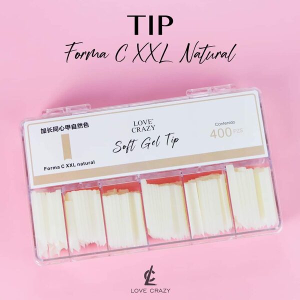 TIP SOFT GEL CURVATURA C XXL LOVE CRAZY