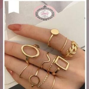SET DE ANILLOS ESPIGAS LOVELY