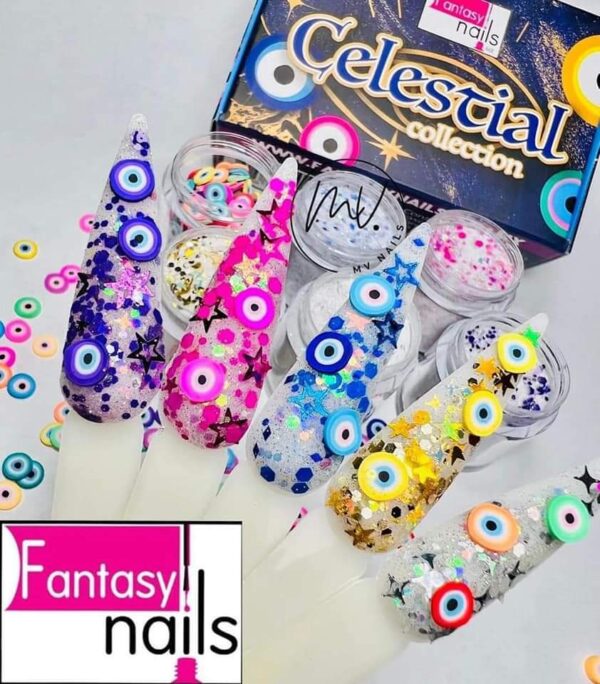 COLECCION DE ACRILICOS 6 PZS FANTASY NAILS