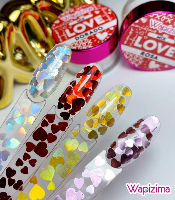 ACRILICOS LOVE Y FOREVER DE 1/2 OZ WAPIZIMA