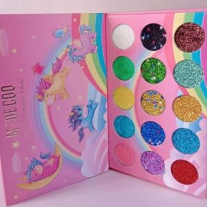 PALETA DE GLITTER MEDECOO UNICORNIO